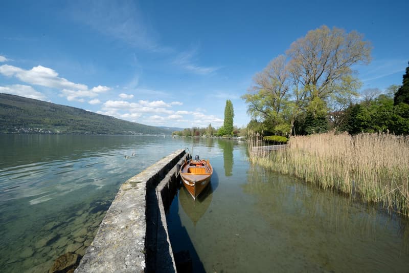 Terreno edificabile esclusivo sul lago di Bienne con capanno per barche (6)