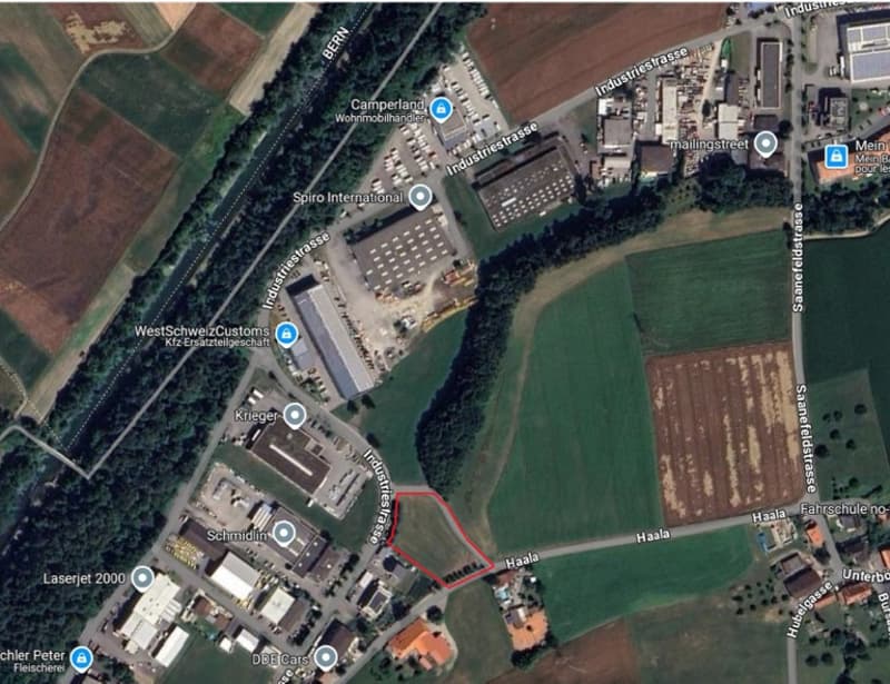 Industriegrund in Bösingen – Gewerbeparzelle mit 3'418 m² sofort verfügbar (1)