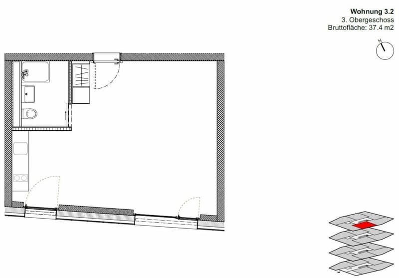 Équipe - gemeinsam zuhause - Studio-Wohnung (9)