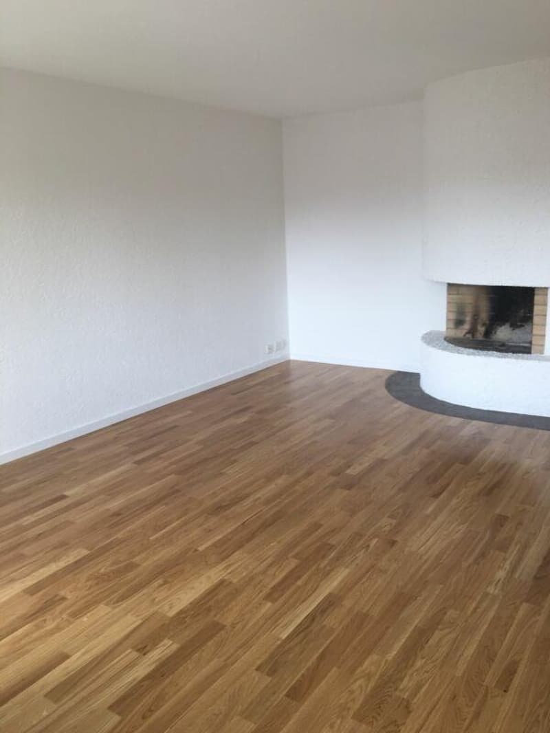 Wohnzimmer mit Cheminée