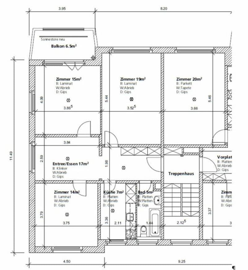 Appartement 4 pièces à proximité de Rosengarten (8)