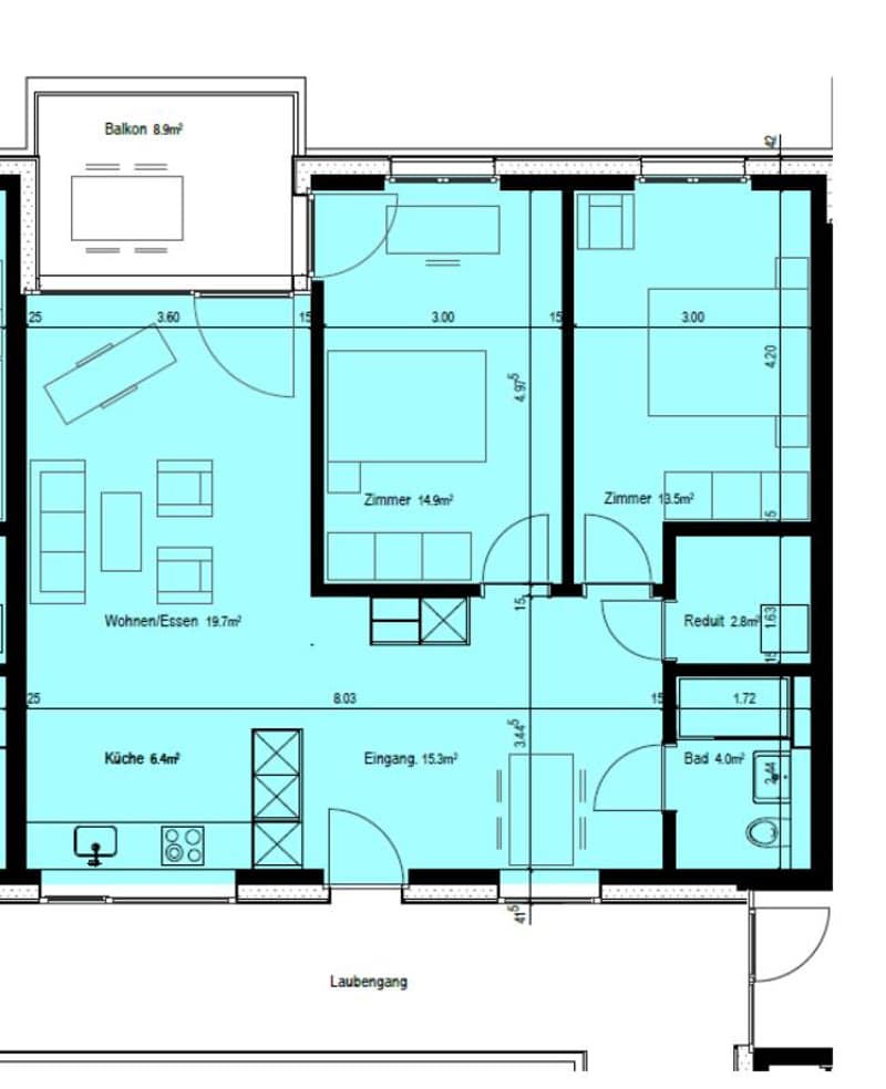 3.5-Zimmerwohnung, 2. Obergeschoss (5)