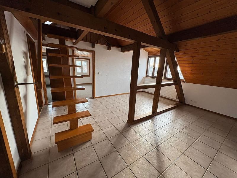 Appartement mansardé de 3,5 pièces avec galerie et toit en pente (5)