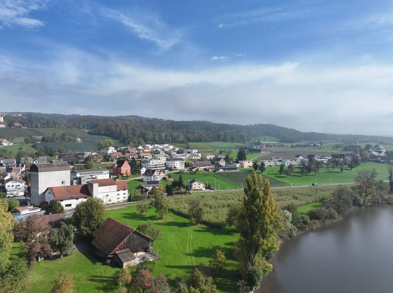 Ensemble "Turmfalke" mit Turm und Längsbau - noch vor Abbruch Längsbau