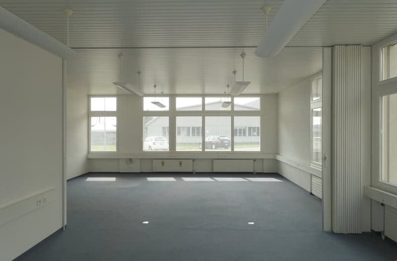 Büro, im Plan als Schulung bezeichnet
