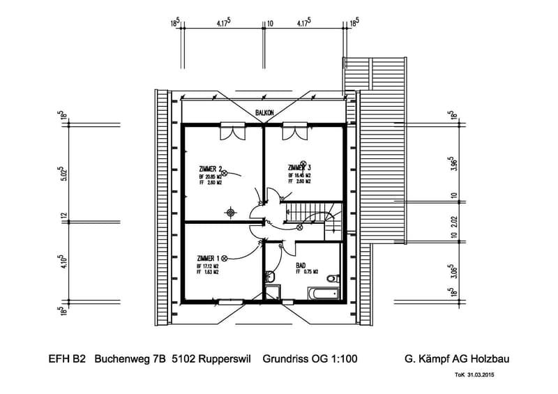 Grundriss Obergeschoss