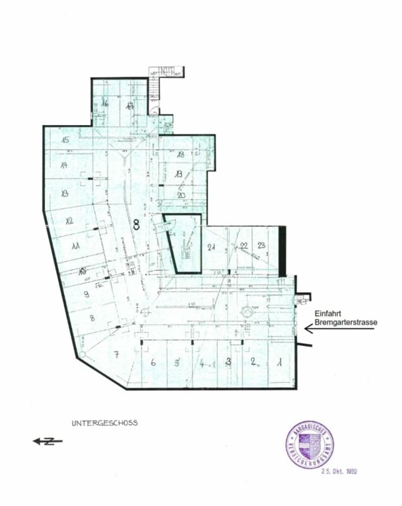 Places de parking en sous-sol à Waltenschwil; central avec bonne accessibilité (3)