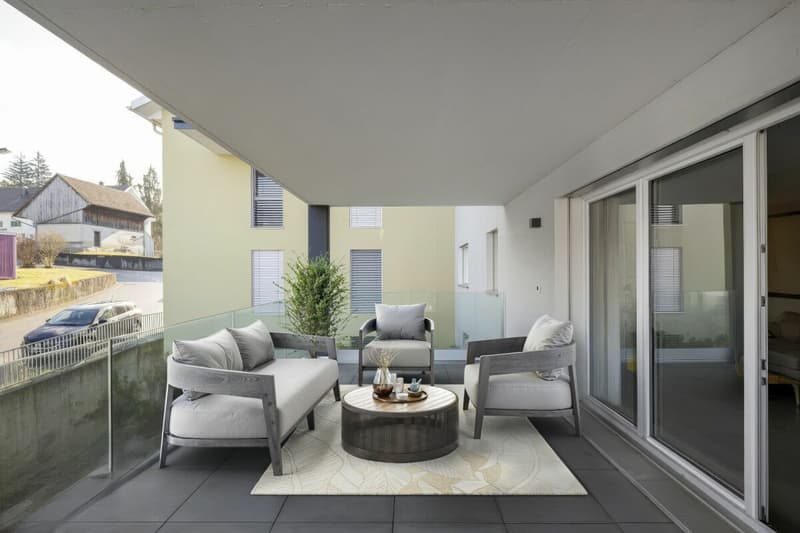 Moderne 3.5 Zimmer Wohnung mit grossem Balkon in Künten (4)