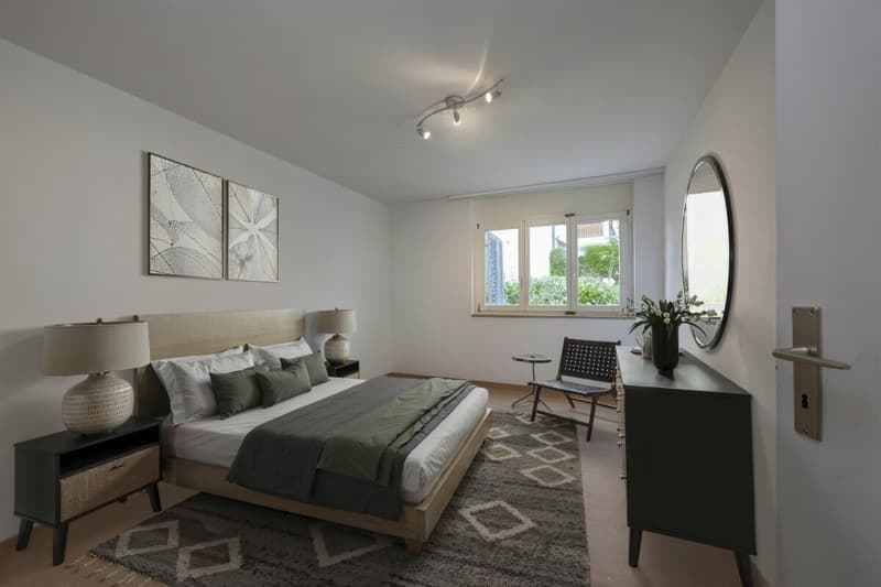 3.5 Room Garden Apartment in Tägerig (8)