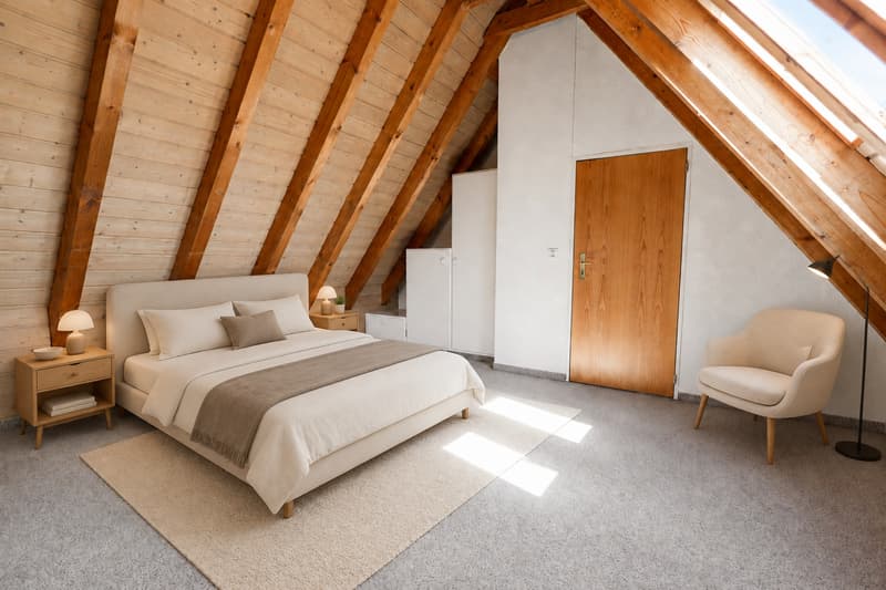 Visualisierung Schlafzimmer Obergeschoss 2