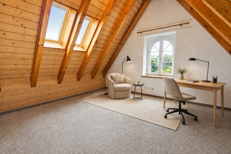 Visualisierung Büro-Schlafzimmer Obergeschoss