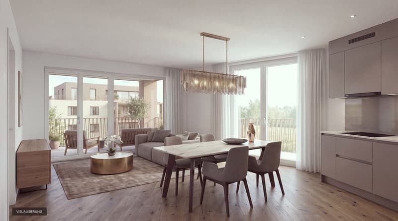 Erstbezug Schafisheim: 4.5-Zimmer-Wohnungen mit Balkon, 97 m² (2)