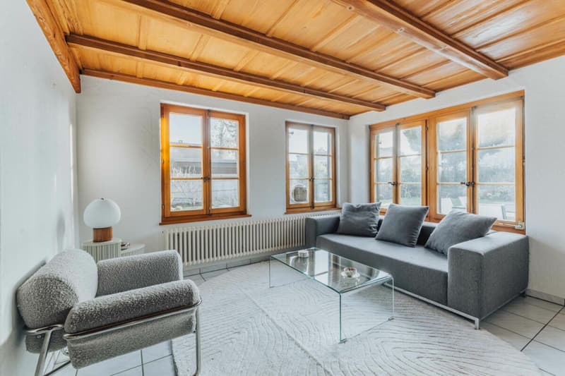 Partie de maison élégante avec un haut niveau de construction et grand jardin (6)