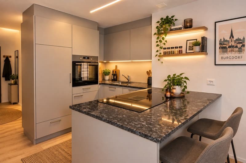 Charmante 1.5-Zimmer-Altbauwohnung mit Balkon in der Burgdorfer Altstadt (2)