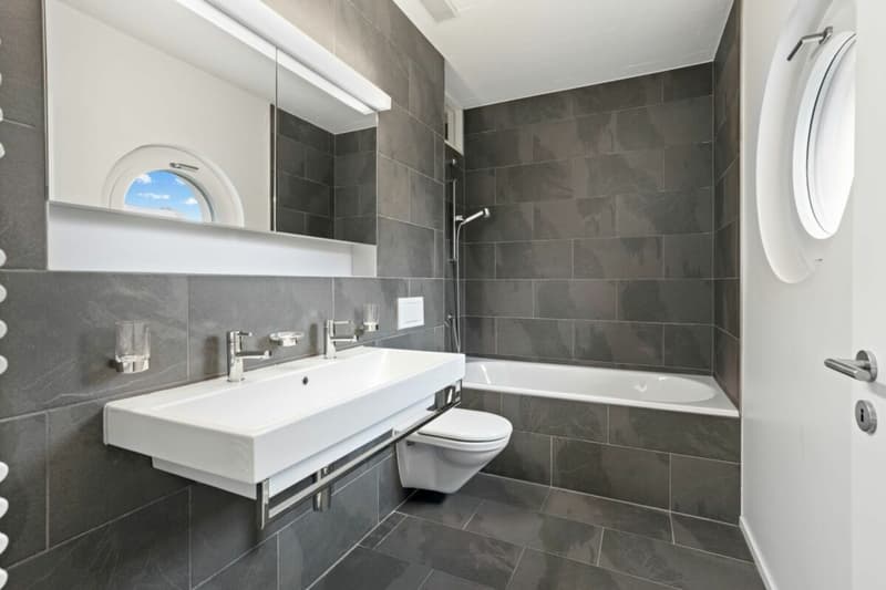 Bad / WC on Suite von einem der Zimmer aus