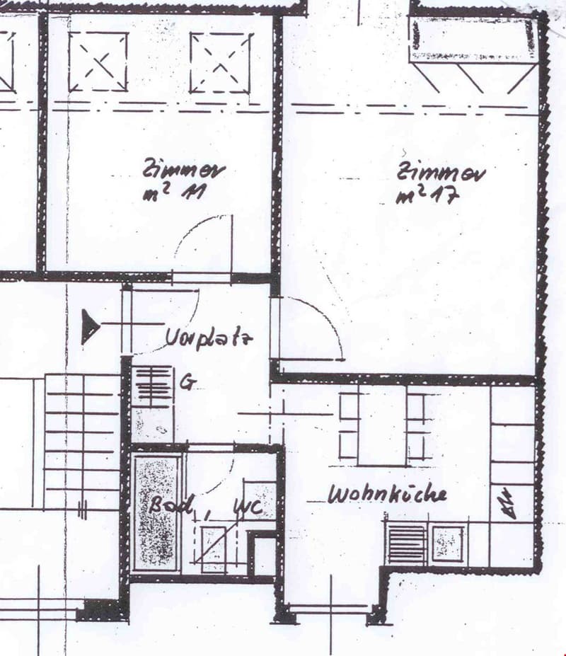 zentrale 2½ Zimmer-Dachwohnung, moderne Küche und Bad (9)