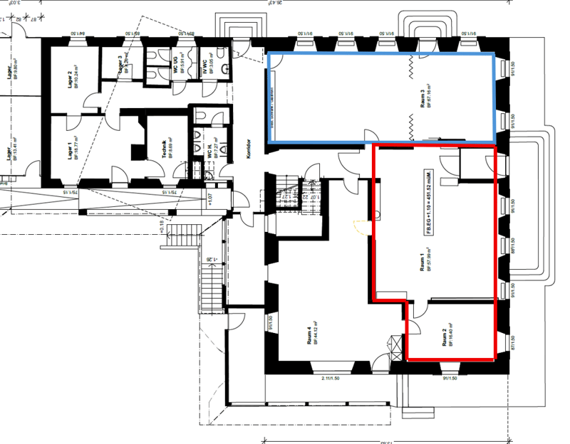 Büro/Praxis/Gewerbe/Lagerräume in historischem Gebäude ab 67 m2 (1)