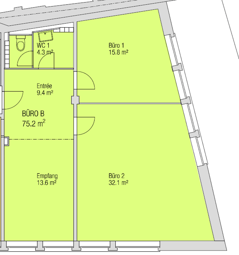 Attractive office or practice space for rent in a central location in the Basel city center (2)