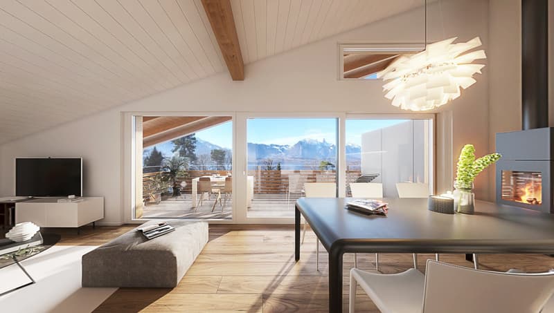 4.5 Zimmer-Dachwohnung in Gunten (Sigriswil) (1)