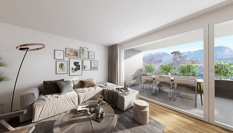 Neubau 3.5 Zimmer-Wohnung EG in Gunten (1)