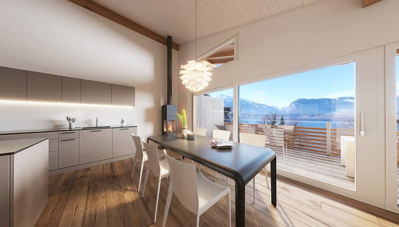 Neubau 4.5 Zimmer-Dachwohnung in Gunten (1)