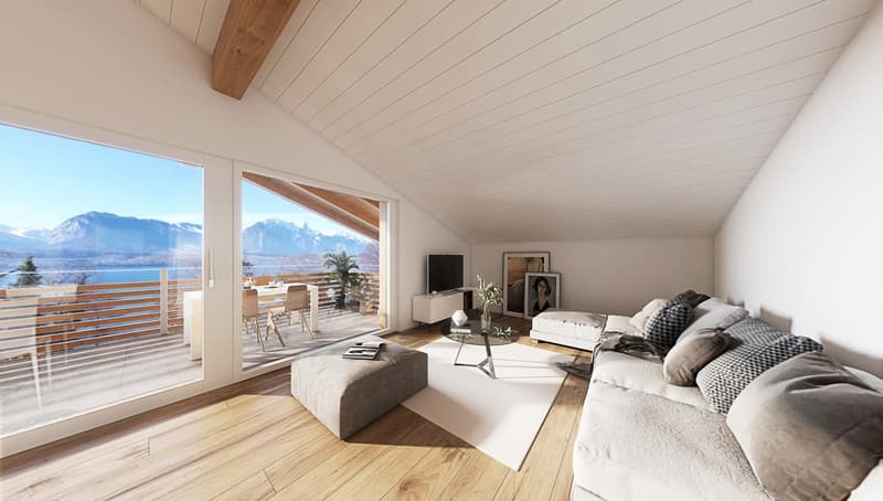 Neubau 4.5 Zimmer-Dachwohnung in Gunten (3)