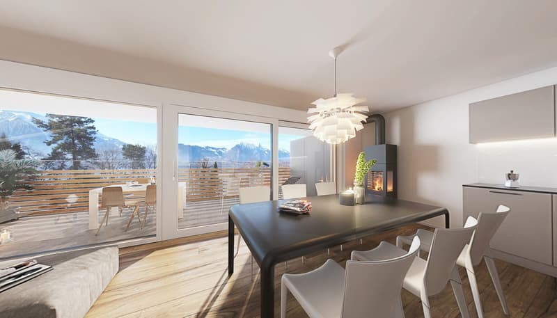 Neubau 4.5 Zimmer-Wohnung 2. OG in Gunten (3)