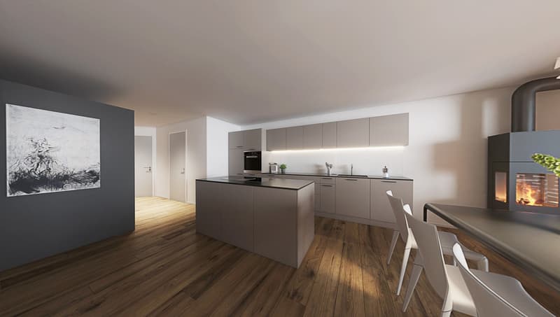 Neubau 4.5 Zimmer-Wohnung 1. OG in Gunten (1)