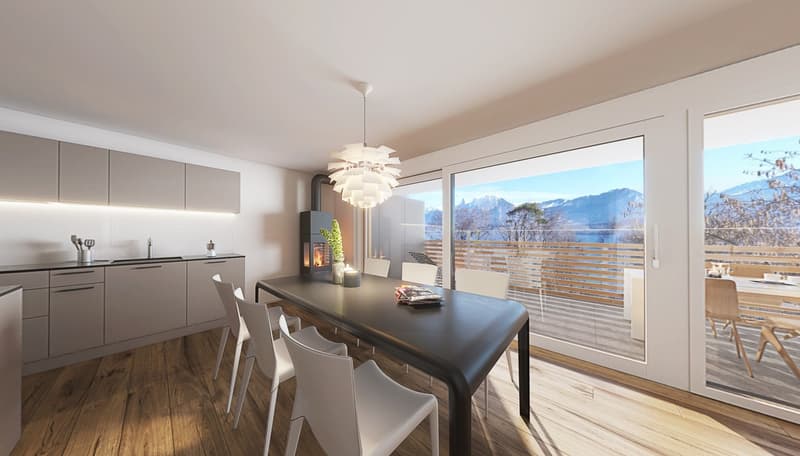 Neubau 4.5 Zimmer-Wohnung 1. OG in Gunten (2)