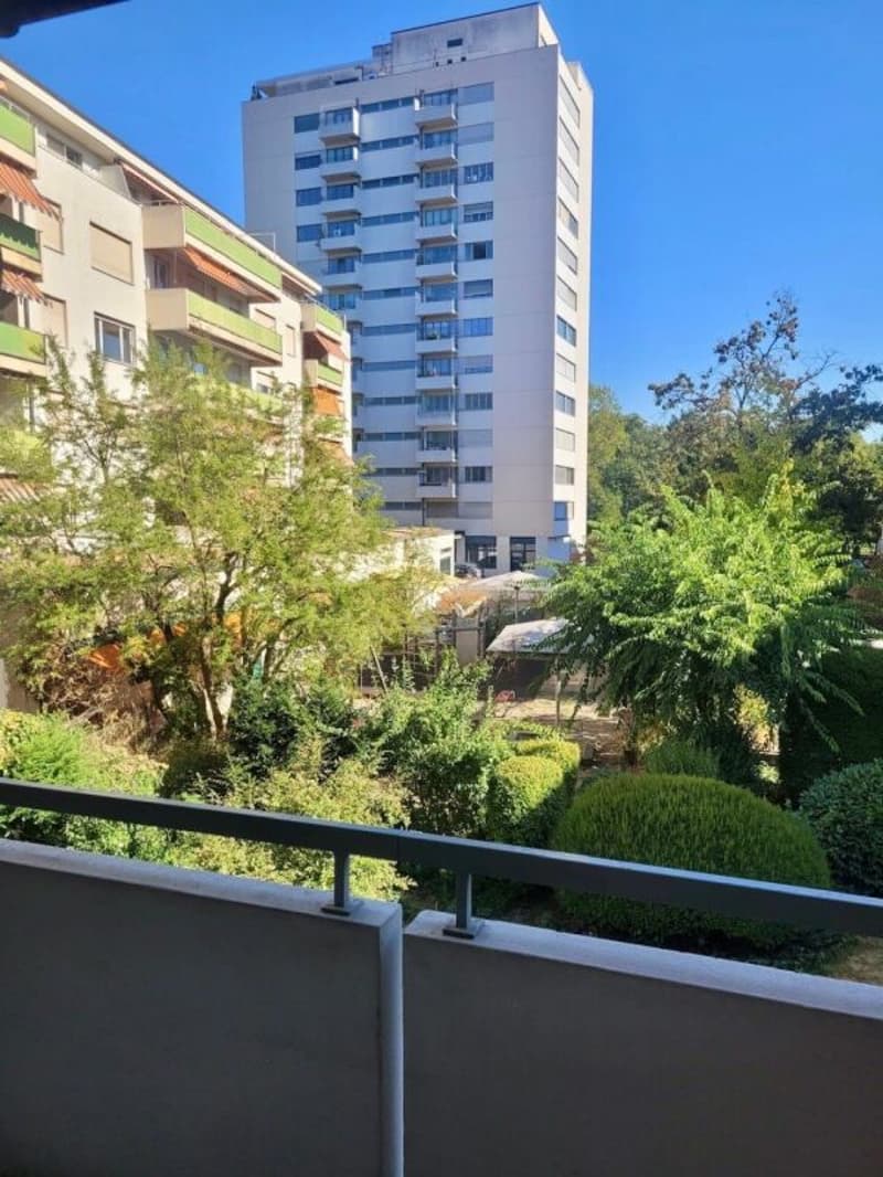 Ausblick vom Balkon