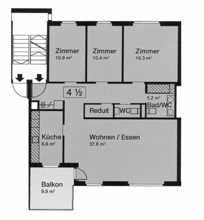 4.5-room apartment with hobby room and two parking spaces (10)