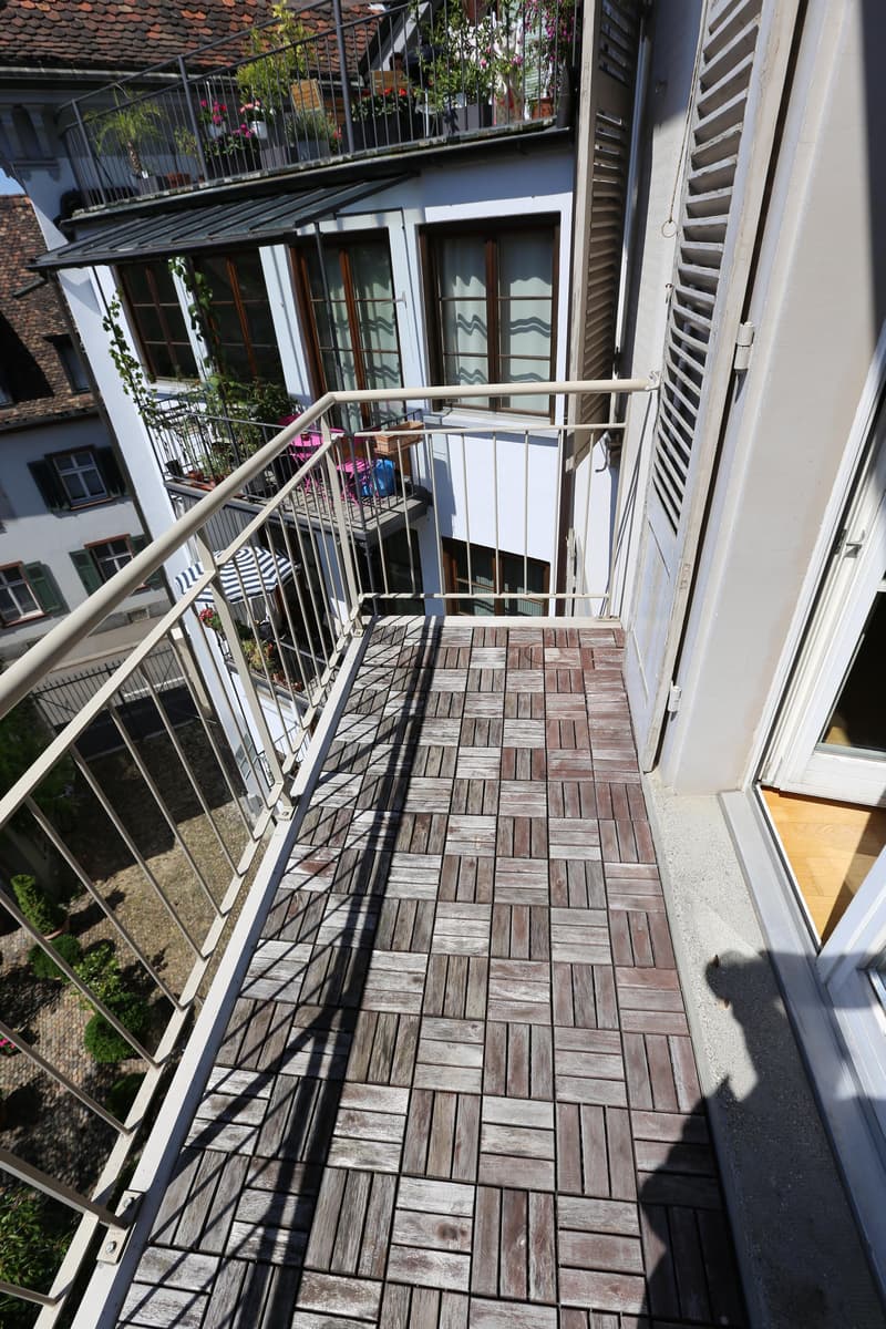 Balkon (Beispielfoto aus baugleicher Wohnung auf dem 3.OG; Abweichungen sind möglich)