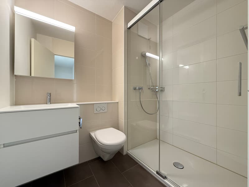 Dusche mit WC