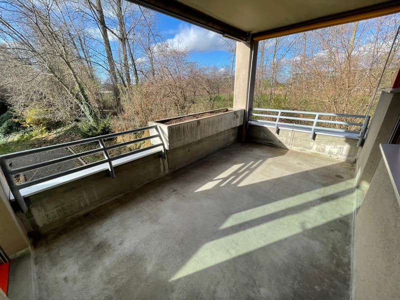Balkon (Beispielfoto aus baugleicher Wohnung im EG; Abweichungen sind möglich)