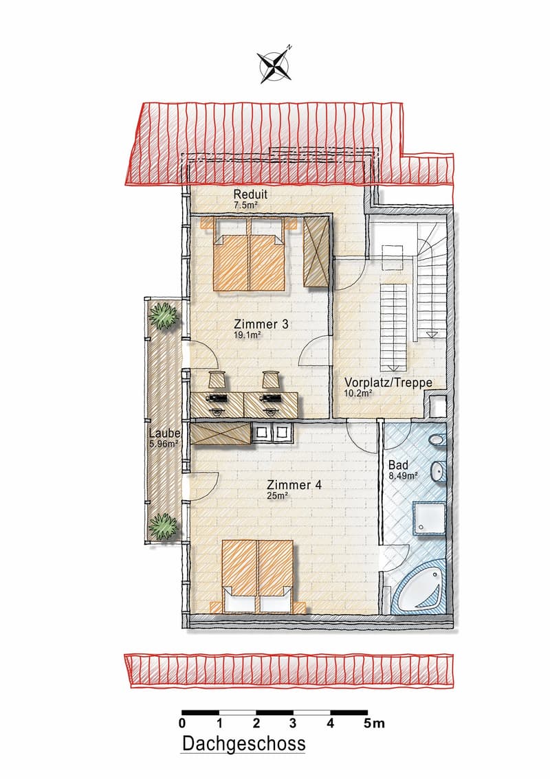 Appartamento a maisonnette vicino alla natura a Kirchlindach. (15)