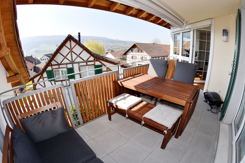 Balkon mit Aussicht