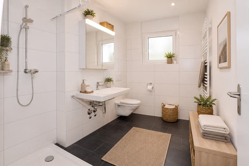 Gäste-WC mit Dusche
