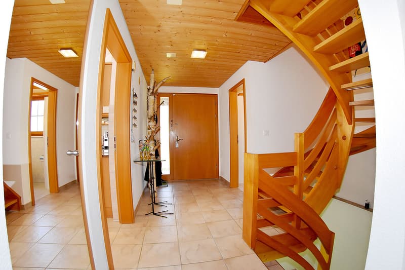 Eingangsbereich / Vorplatz mit Treppen zum OG/UG
