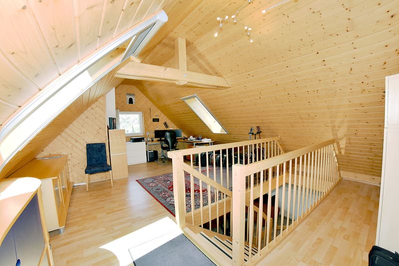 Das im Jahr 2012 ausgebaute Dachzimmer