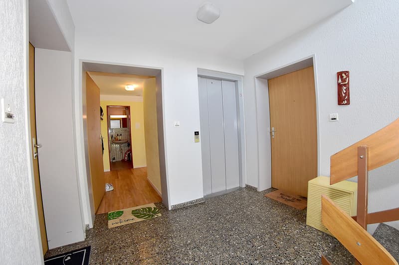 Wohnungszugang mit Lift erreichbar