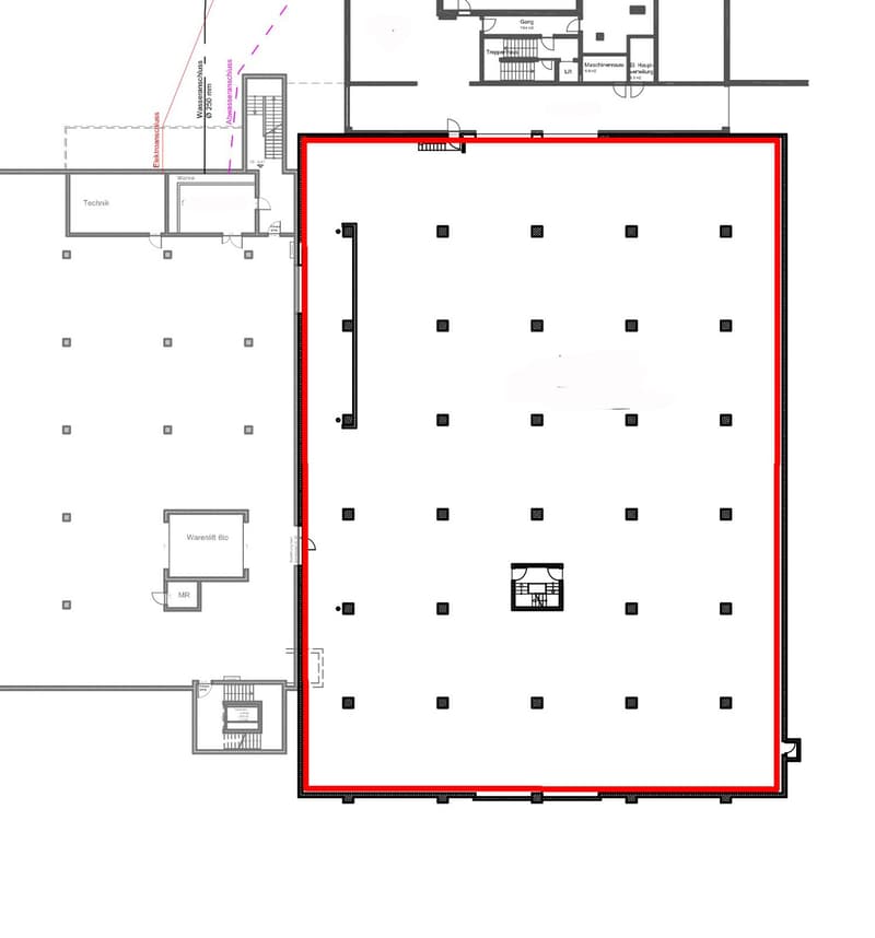 Grundriss Lagerfläche