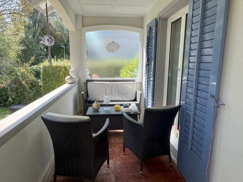 Balkon bei Eingang
