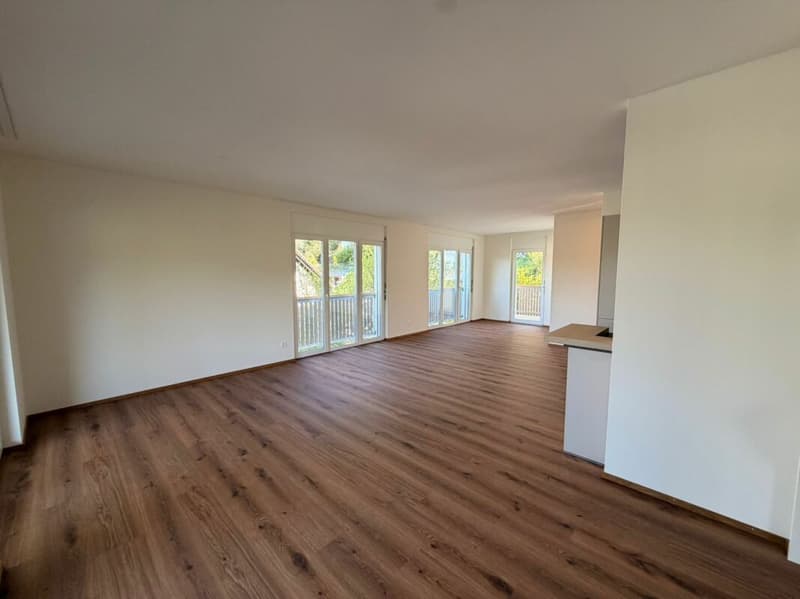 Wohnzimmer, Ansicht vom Balkon