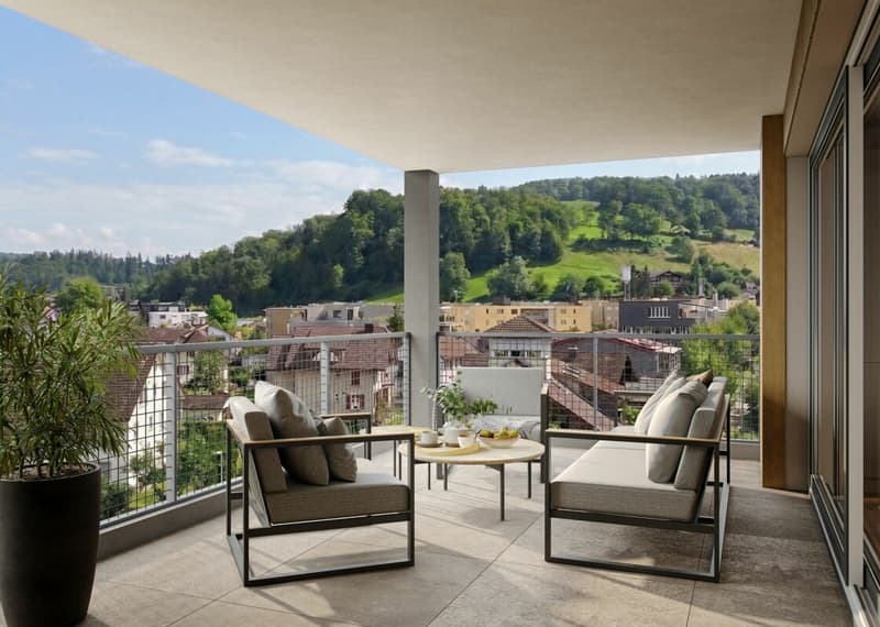 Im Herzen von Gränichen 2.5 Zimmer Neubau-Wohnungen (5)