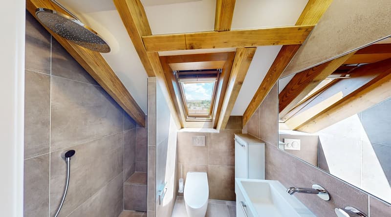 Dusche, WC (Dachgeschoss)