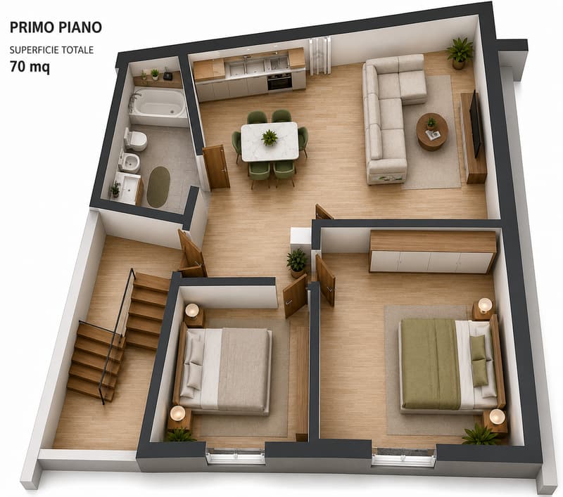 Appartamento arredato a due passi dal lago - Seconda residenza (14)
