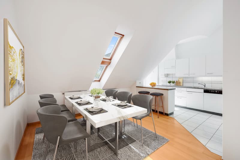 BRIGHT ATTIC MAISONETTE WITH PLENTY OF SPACE AND TRANQUILLITY (2)