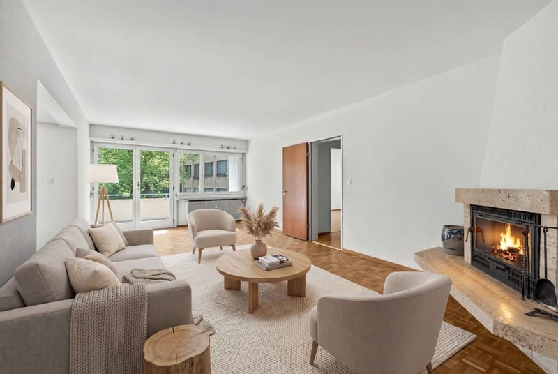 SPACIOUS, COZY APARTMENT WITH A FIREPLACE IN LIESTAL (2)