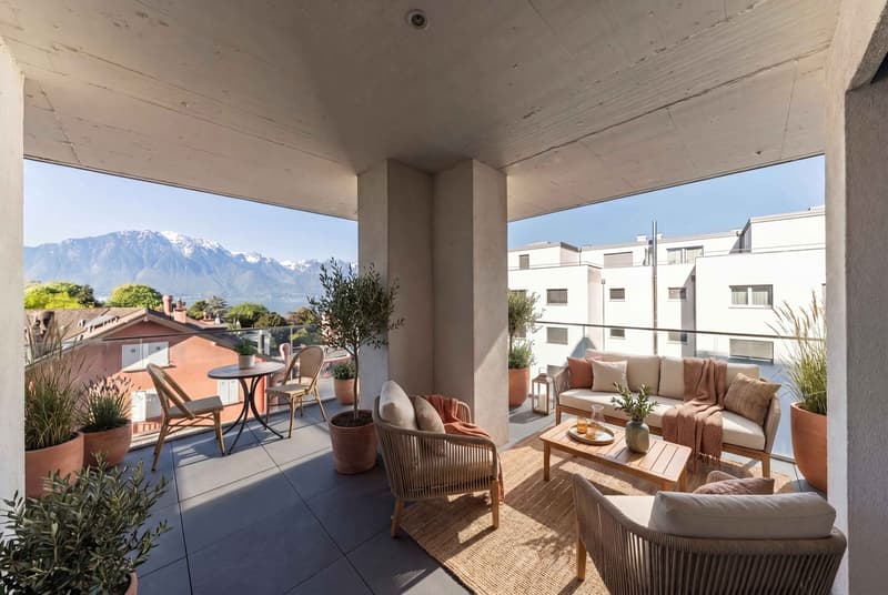 LAKE AND MOUNTAIN VIEW ON THE RIVIERA - MODERN 4.5 ROOM APARTMENT (6)