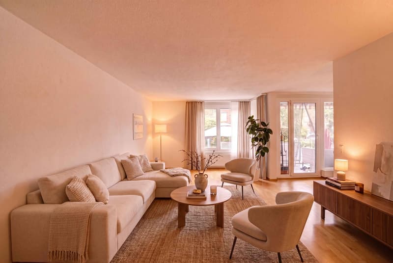 APPARTEMENT CONFORTABLE AVEC JARDIN ET BELLE TERRASSE (2)
